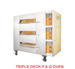 Fully Automatic Gas Triple Deck Oven Manufacturers